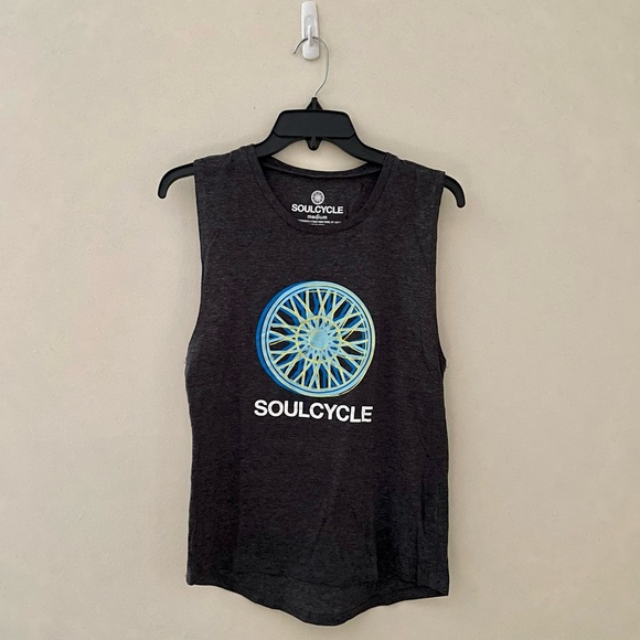 Soulcycle Gray Wheel Tank Top - Picture 1 of 5